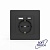 Розетка 1-м СП Pixel IP20 с заземл. с 2-мя заряд. устр. USB тип A+C механизм карбон TOKOV ELECTRIC TKE-PX-R1U2AC-C14