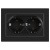 Розетка 2-м СП Accent 6-205-05 16А IP20 250В 2P+E Schuko AL/CU антрацит Intro Б0063494
