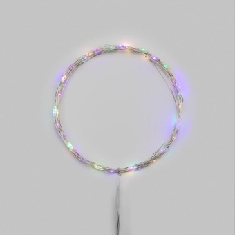 Гирлянда светодиодная Роса 5м 50 LED мультиколор IP20 2хАА (в комплект не входят) Neon-Night 302-069