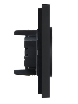 Розетка 2-м СП FORTE&PIANO FP126 10А без заземл. без защ. шторок безвинт. крепл. черн. IEK FP-R20-10-1-K02