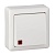 Выключатель 1-кл. ОП Хит 6А IP20 250В с подсветкой бел. SE VA16-137-B