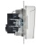 Розетка BRITE РСбш10-3-44-БрАБ 16А IP44 с заземл. защ. шторки с крышкой механизм арктич. бел. IEK BR-R16-16-44-K91