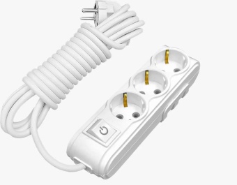 Удлинитель 3х2м с защитой от детей MOTTO с/з и выкл. ARVIA 35 01 1003 502