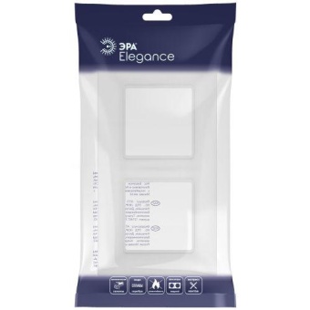 Рамка 2-м Elegance 14-5002-01М для розеток и выключателей матов. бел. Эра Б0065814