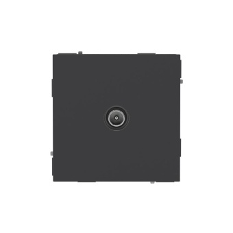 Розетка телевизионная проходная TV KANT черн. уголь DKC 7012513