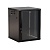 Шкаф настенный TWB-1866-GP-RAL9004 19дюйм 18U 908х600х600мм стекл. дверь с перфорацией по бокам ручка с замком черн. (RAL 9004) (разобранный) Hyperline 392642