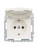 Розетка BRITE РСбш10-3-БрЖ 16А IP20 с заземл. защ. шторки с крышкой механизм жемчуж. IEK BR-R16-16-K36