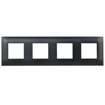 Рамка 4-м SKANDY SK-F04Bl черн. IEK SK-M42-K02