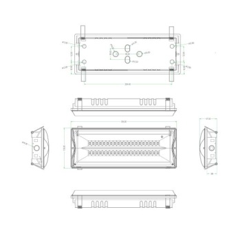 Светильник светодиодный DPA-301-1-65 IP65 40LED 3ч аварийный постоянный Эра Б0051843