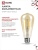 Лампа светодиодная LED-ST64-deco gold 11Вт цилиндр золотая 3000К тепл. бел. E27 1160лм 230В IN HOME 4690612035673 Лампа светодиодная LED-ST64-deco gold 11Вт цилиндр золотая 3000К тепл. бел. E27 1160лм 230В IN HOME 4690612035673