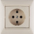 Розетка 1-м СП Valena 16А IP21 230/250В 2P+E с заземл. защ. шторки на винтах механизм сл. кость Leg 774321