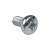 Винт с полукруглой головкой М6х16 DIN 7985 EKF wm6x16