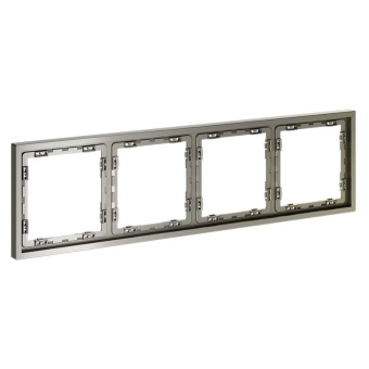 Рамка 4-м S70 пластик. шелк Voltum VLS100404
