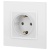 Розетка Elegance 14-2101-01М 16А 250В 2P+E Schuko матов. бел. Эра Б0065800
