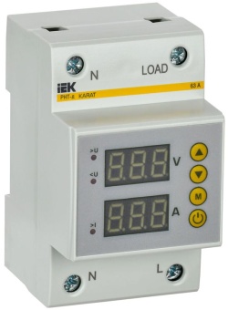 Реле напряжения и тока РНТ-д 1ф 54мм 63А KARAT IEK IVC31-1-63