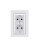 Розетка 2-я Karea RIZZ с заземл. бел. Makel 88001082