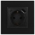 Розетка Elegance 14-4108-05 16A 250В 2P+E защ. шторки с USB type-A+C 3А 5В антрацит Эра Б0067724