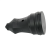 Розетка 1-м MultiSet 16А 250В IP44 с заземл. каучук черн. SE MST4002BK