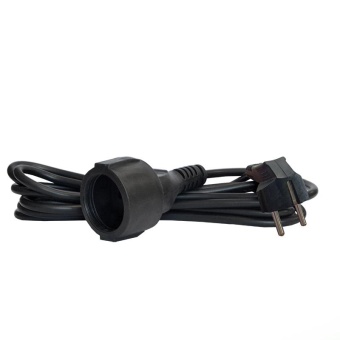 Удлинитель-шнур 1х3м с заземл. 16А IP20 ПВС 3х1 черн. DOMTOK 2342