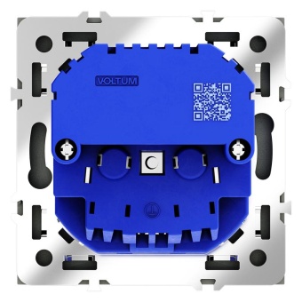 Розетка 1-м СП S70 16А с USB A+С с заземл. защ. шторки механизм графит Voltum VLS040507