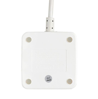 Удлинитель "Куб" 2 гнезда 2USB 2.4А+Type C + Ночник 1.3 метра 1кв.мм EKF UBA-CUB-2-TC