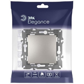 Выключатель Elegance 14-1101-16 250В 10АХ титан Эра Б0065782