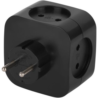 Разветвитель 4-м SP-4-3USBAC-B + 3 USB A+C со шторками 10А чер. Эра Б0069084