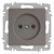 Розетка 1-м СП Accent 6-201-09 16А IP20 250В 2P титан Intro Б0063673