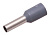 Наконечник штыревой втулочный изолир. (НШВИ F-18мм) 4кв.мм (СЕ040012grey) сер. REXANT 08-0822