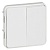 Переключатель проходной 2-кл. СП Plexo 10А IP55 250В 10AX антибактер. покрытие механизм бел. Leg 070726