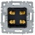 Аудиорозетка 4-м BRITE РА10-БрБ механизм бел. IEK BR-S40-K01