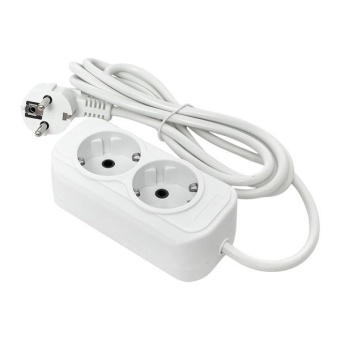 Удлинитель 2х5м с заземл. 16А IP20 Эксперт 3.0кВт ПВС 3х1 EKF UBA16-310-2-05