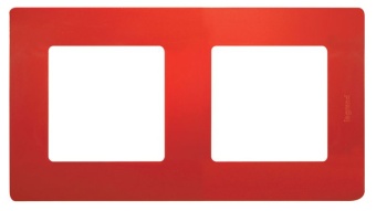 Рамка 2-м Etika красн. IEK 672532