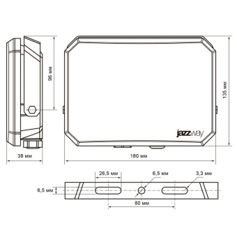 Прожектор светодиодный PFL-SA 100Вт 6500К IP65 OPAL СДО Pro JazzWay 5065932