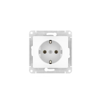 Розетка Glossa 16А с заземл. быстрозажим. клем. механизм бел. SE GSL000143S