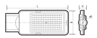 Светильник светодиодный PSL 08 80Вт 5000К GR 120град. уличный консольный ДКУ IP65 Pro JazzWay 5045804