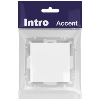 Выключатель 1-кл. СП Accent 6-101-01М 10А IP20 250В AL/CU бел. матов. Intro Б0063468