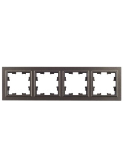 Рамка 4-м BRITE РУ-4-БрТБ бронза IEK BR-M42-K45