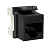 Модуль Keystone RJ45 CAT6 не экранированный 180град. черн. DKC RNK6U180BK