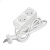 Удлинитель 2х1.5м без заземл. 10А IP20 2.2кВт ПВС 2х1 бел. DOMTOK 2344