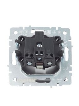 Розетка BRITE РСбш10-3-44-БрГ 16А IP44 с заземл. защ. шторки с крышкой механизм графит IEK BR-R16-16-44-K53