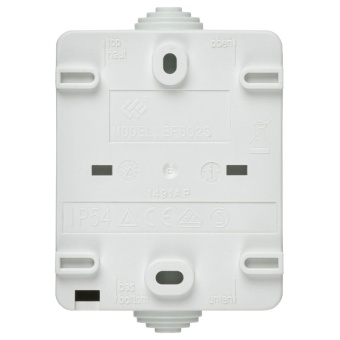 Выключатель проходной 1-кл. ОП Форс IP54 ВС20-1-1-ФБ с индикацией бел. IEK EVS11-K01-10-54-DC