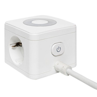 Удлинитель "Куб" 2 гнезда 2USB 2.4А+Type C + Ночник 1.3 метра 1кв.мм EKF UBA-CUB-2-TC