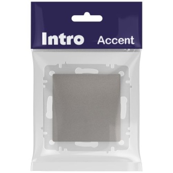 Переключатель 1-кл. СП Accent 6-103-09 10А IP20 250В AL/CU титан Intro Б0063451