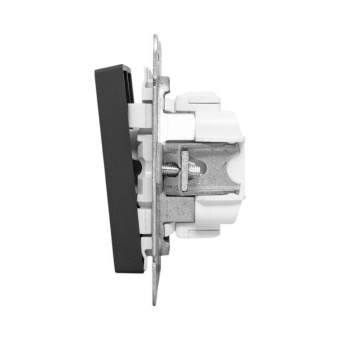 Выключатель проходной 2-кл. СП Эпика механизм черн. EKF UP1-SWB-21